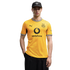 A man in a yellow Borussia Dortmund soccer jersey with Vodafone and Puma logos, wearing a black cap and posed against a solid black background.
