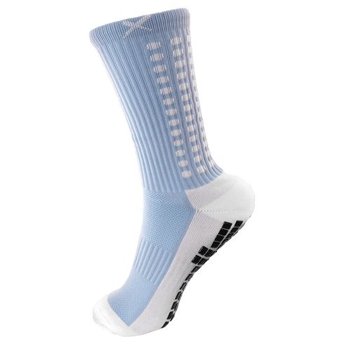 Lux Soccer Grip Calf Socks - Light Blue EB-LU-283