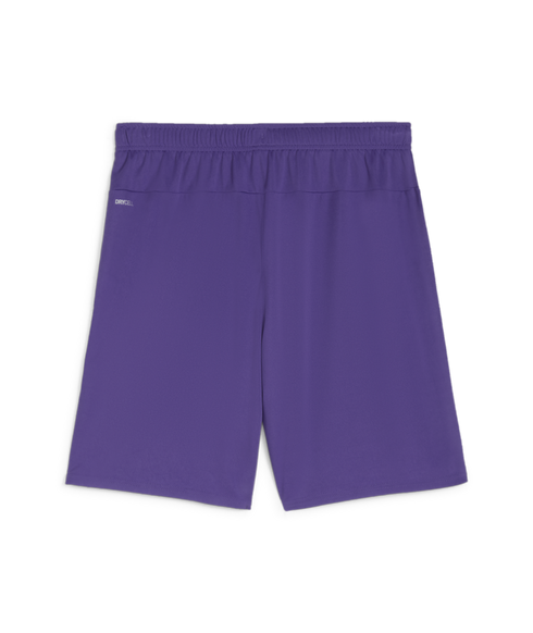 Back view of solid purple athletic shorts with an elastic waistband and a small white "DRYCELL" logo on the left hip.