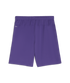 Back view of solid purple athletic shorts with an elastic waistband and a small white "DRYCELL" logo on the left hip.
