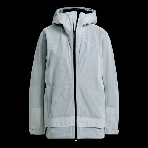 Adidas Terrex Primeknit Womens Rain Jacket - Grey GM4786