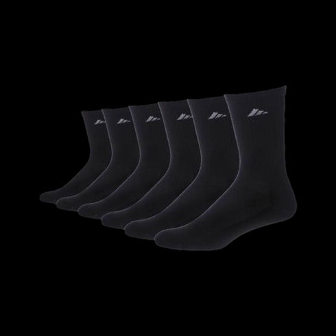 Adidas Cushioned Compression Crew Socks (6 Pack) - Black 5125031