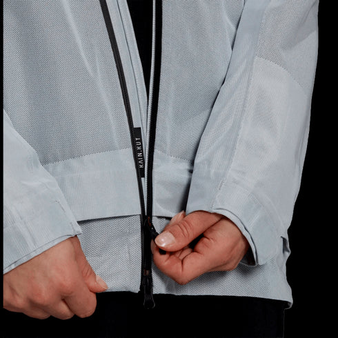 Adidas Terrex Primeknit Womens Rain Jacket - Grey GM4786