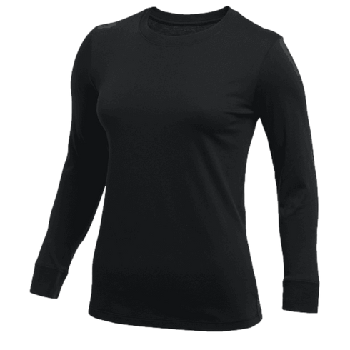 Nike Women's Cotton L/S T-Shirt - Black CJ1722-010