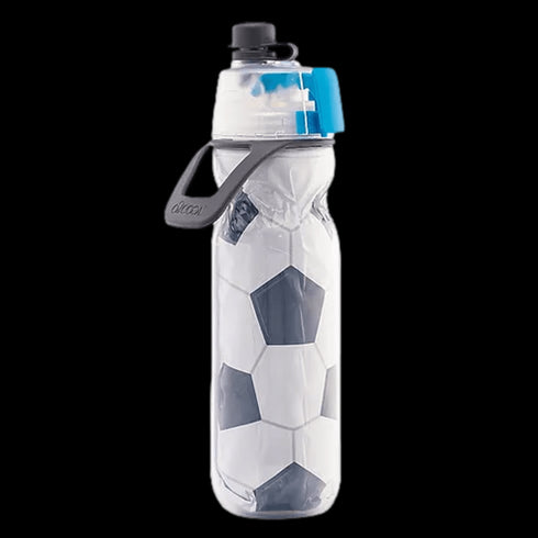 O2Cool Mist ‘N Sip Insulated Arctic Squeeze 20Oz Soccer Ball Water Bottle