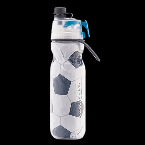 O2Cool Mist ‘N Sip Insulated Arctic Squeeze 20Oz Soccer Ball Water Bottle