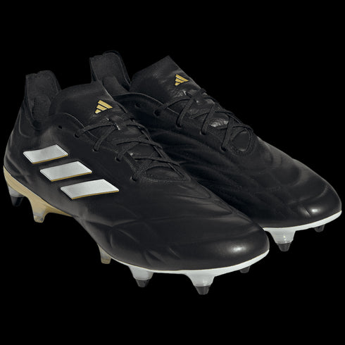 Adidas Copa Pure.1 SG Soft Ground Soccer Cleats - Black / White / Gold