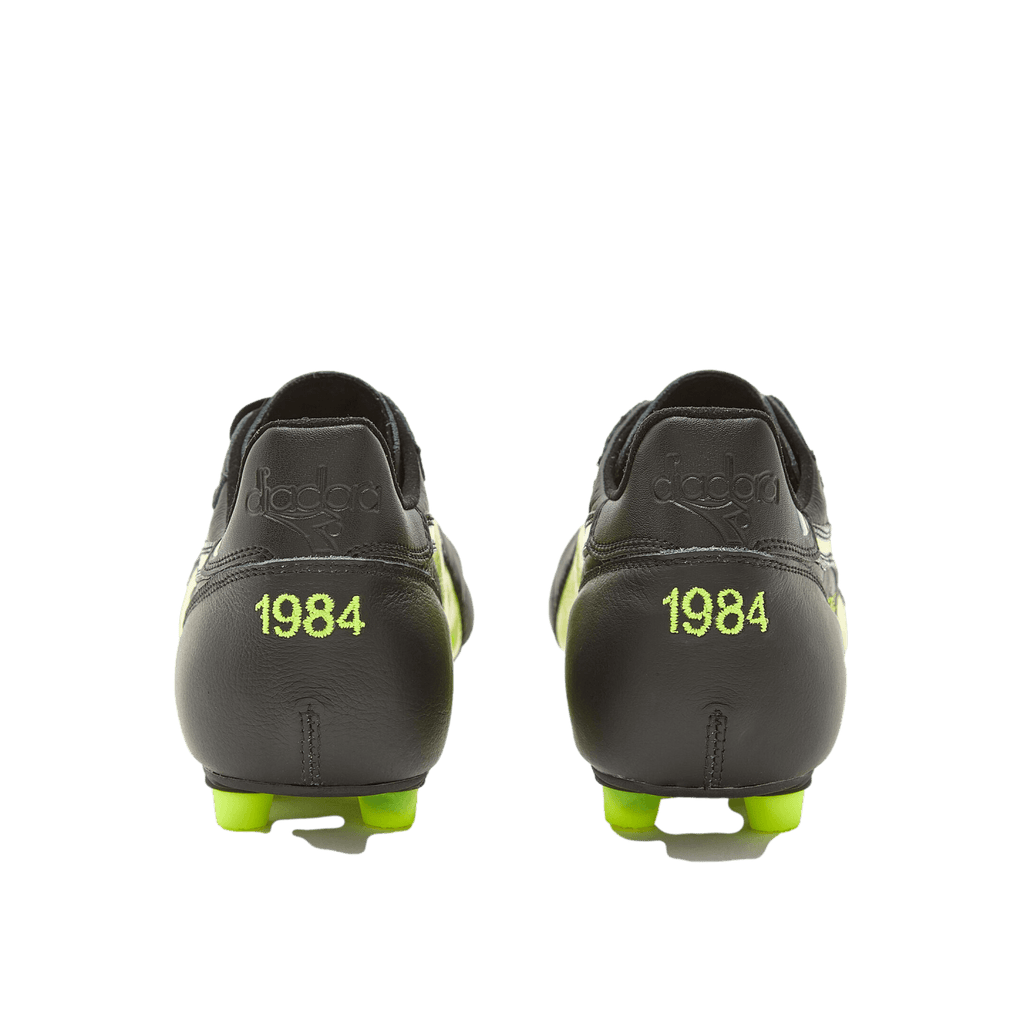Diadora Brasil Italy OG LT Firm Ground Soccer Cleats - Black & Yellow