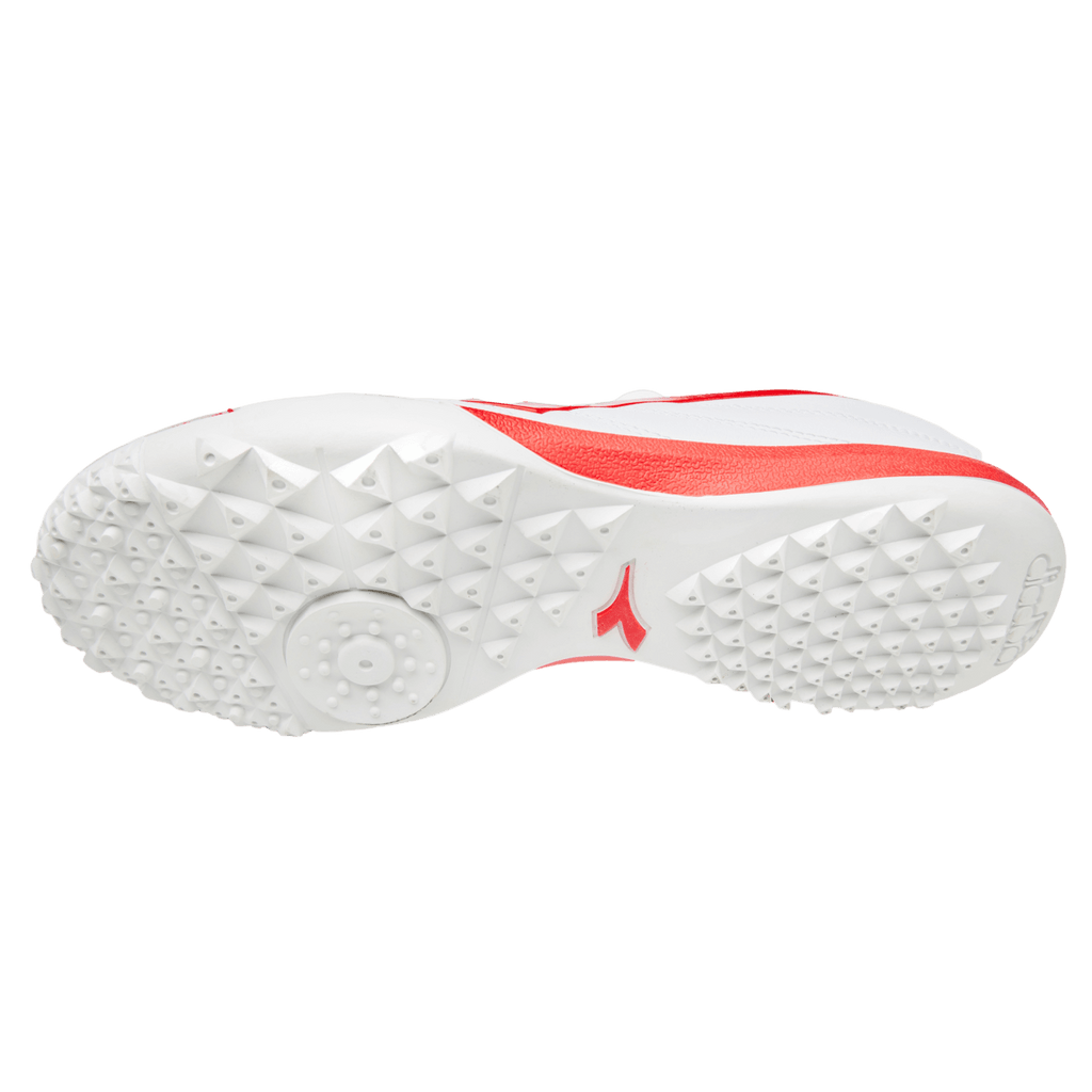 Diadora Brasil Elite 2 R TFR Turf Soccer Cleats - White & Red