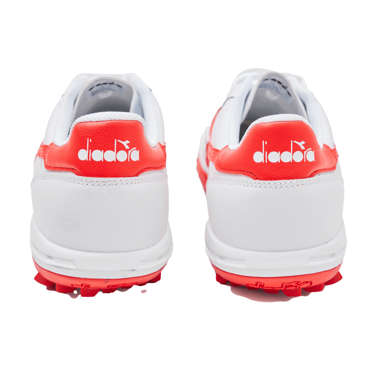Diadora Calcetto LT Turf Soccer Shoes - White & Red