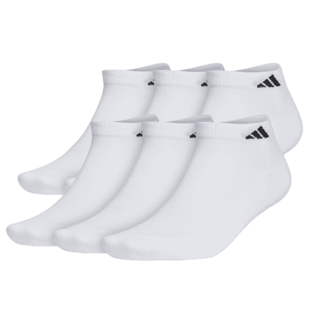 Adidas Athletic Cushioned Low-Cut Socks (6 pk) - White 101641