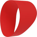 A bright red Eazy Kickers Shoe Band Lace Cover, shown as a wide, flexible, continuous loop.