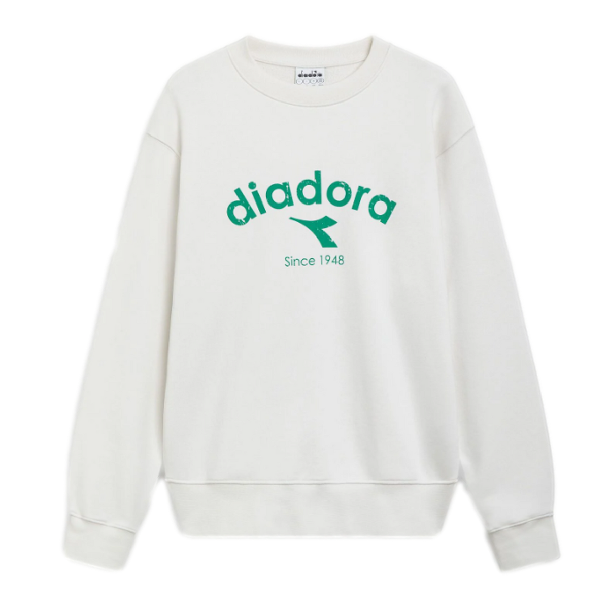 Diadora Athletic Logo Crew Sweatshirt - White 502.180634-20007