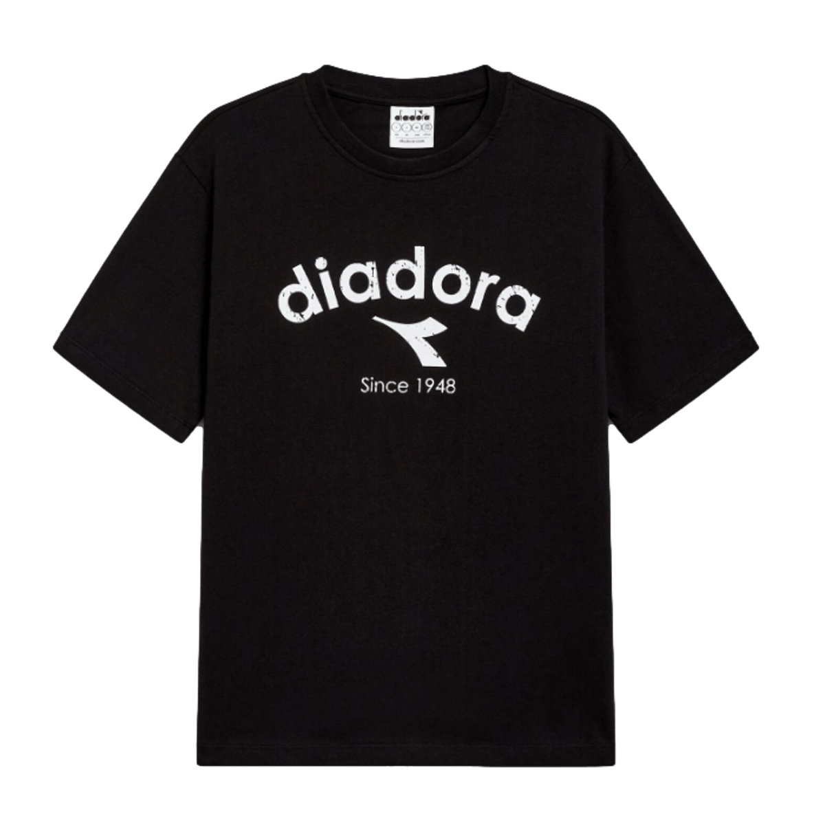 Diadora Athletic Logo Short Sleeve T-Shirt - Black 502.180635-80013