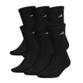 Adidas Athletic Cushioned Crew Socks (6 pk) - Black 5140230