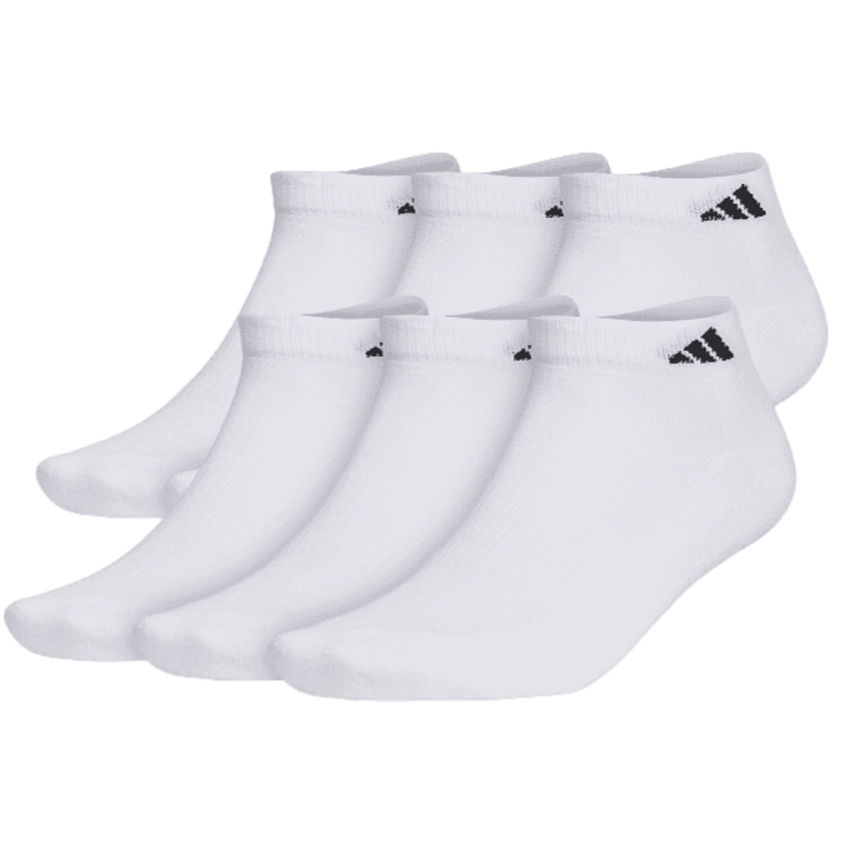 Adidas Athletic Cushioned Low-Cut Socks (6 pk) - White 5140287