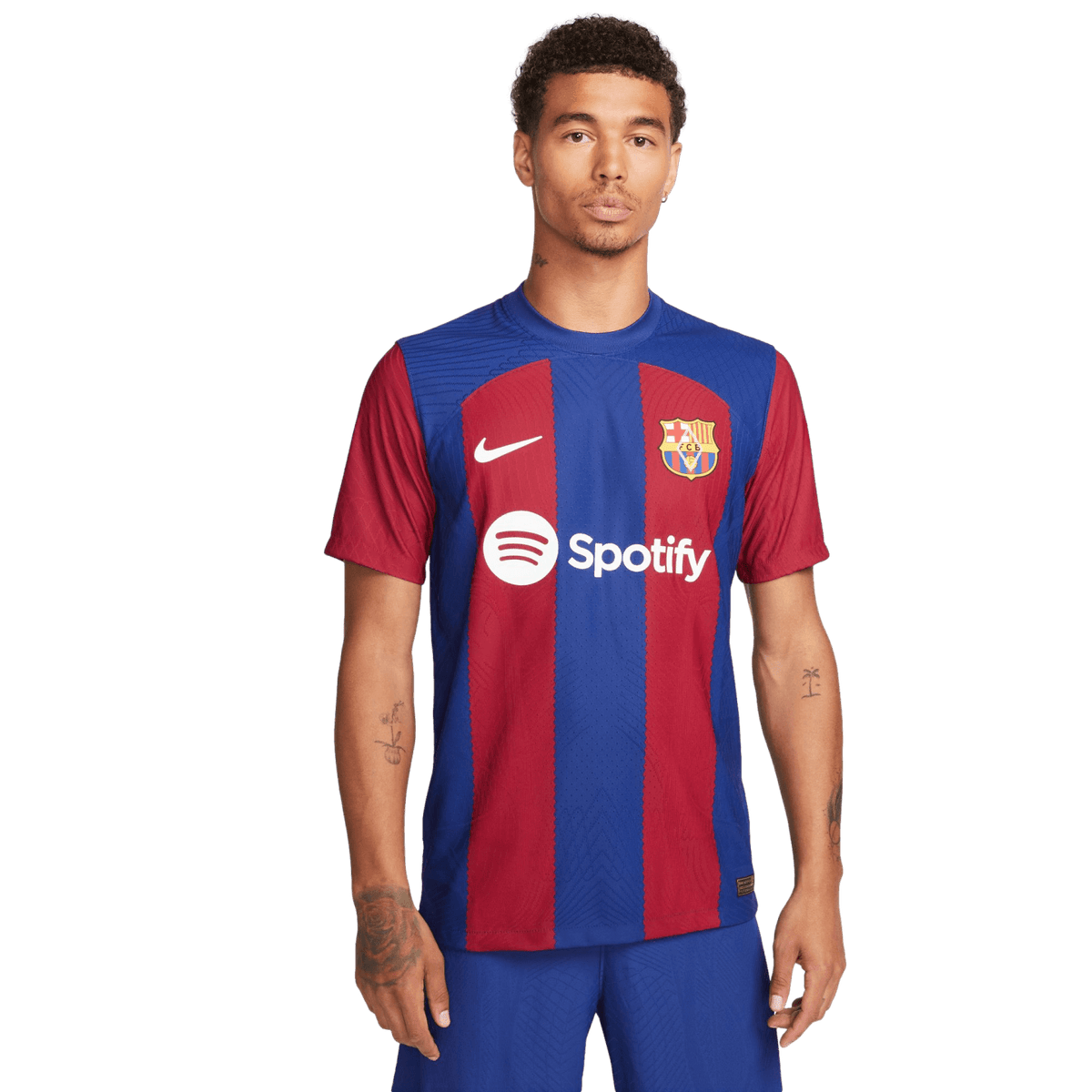 (NIKE-DX2615-456) Nike Barcelona 23/24 Authentic Home Jersey [DEEP ROYAL BLUE/NOBLE RED/WHITE] (Launch 6/5/23)