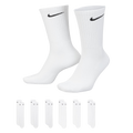 Nike Everyday Cushioned Crew Socks (6 Pack) - White