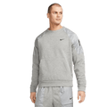 Nike Men's Therma-FIT Crew Fleece Sweatshirt - Grey