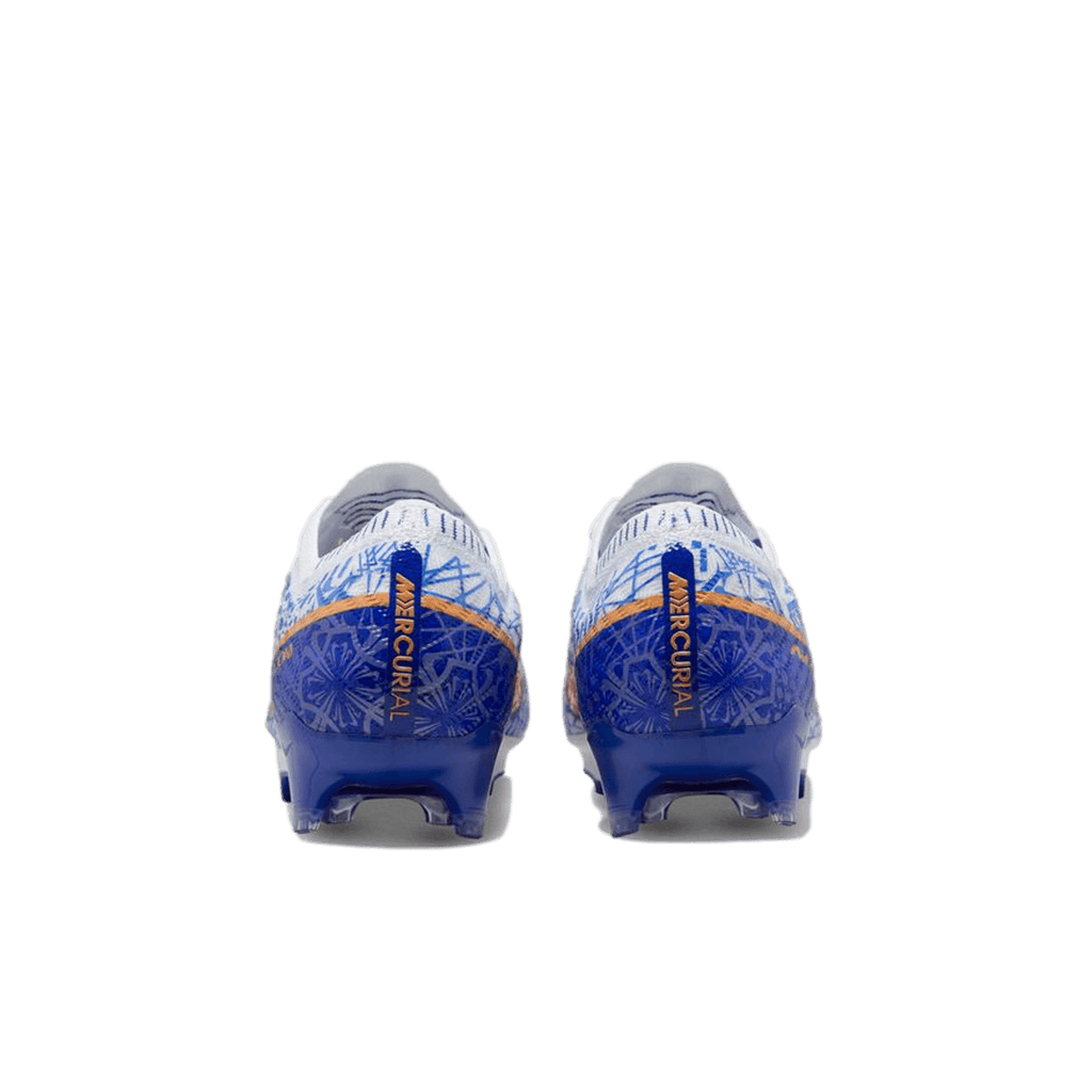 (NIKE-DQ5299-182) Botines para suelo firme Nike Zoom Mercurial Vapor 15 Elite CR7 [BLANCO/COBRE METALIZADO-CONCORD] (Lanzamiento 3/11/22)