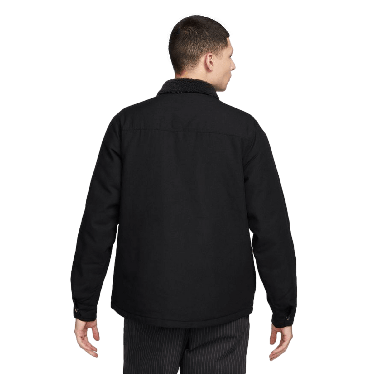 Nike Men's SB Padded Flannel Skate Jacket - Black