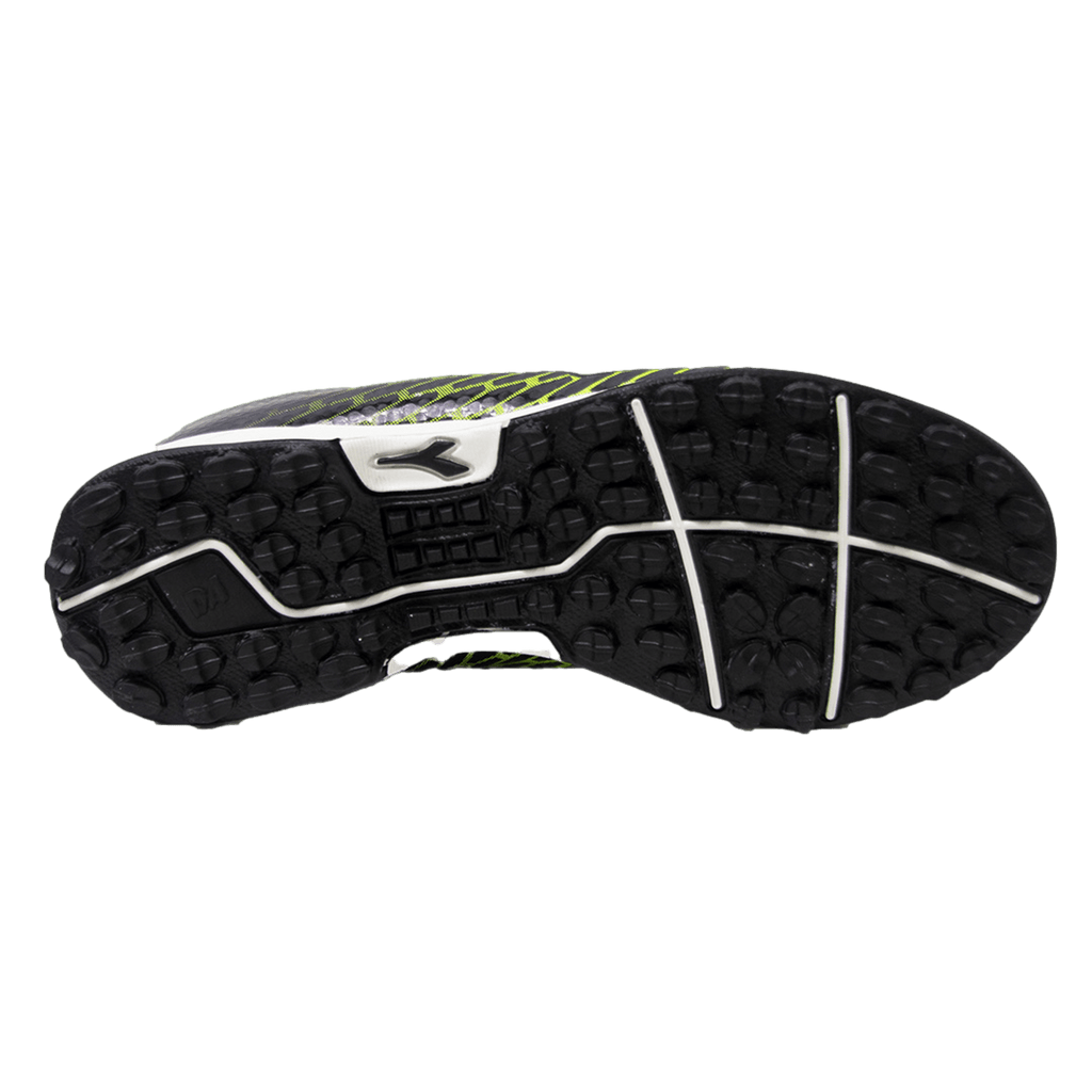 Diadora Youth Cattura Turf Soccer Shoes - Black / Yellow