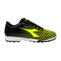 Diadora Youth Cattura Turf Soccer Shoes - Black / Yellow