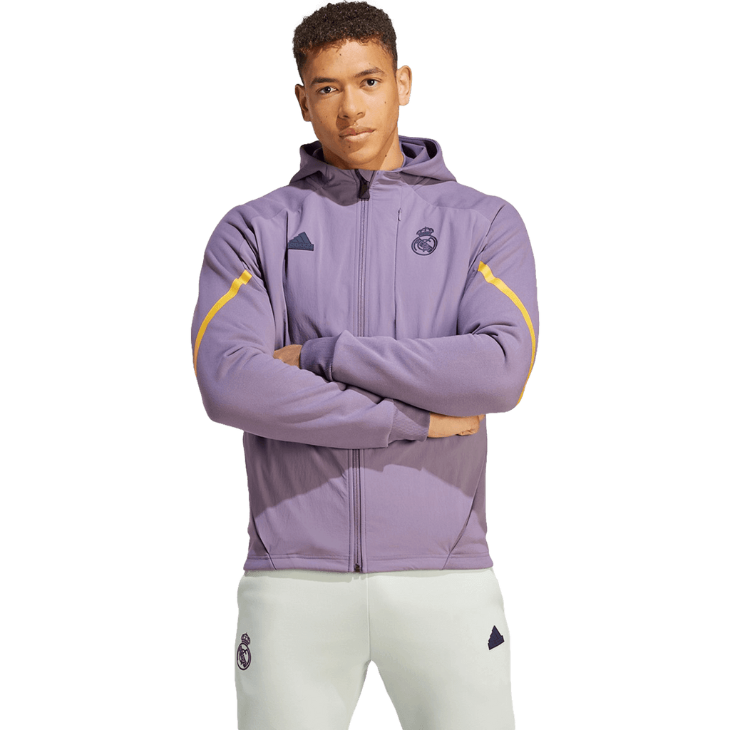 Adidas Real Madrid Designed for Gameday Full Zip Hoodie HY0635