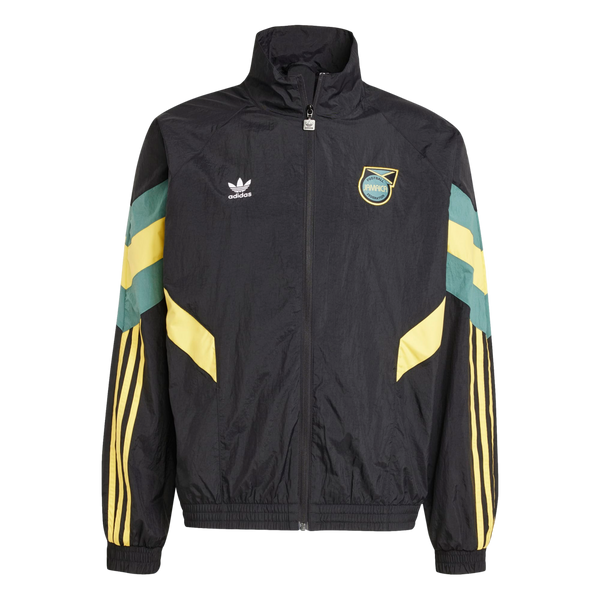 【希少】アディダス ジャマイカ代表 トラックジャケット ナイロン 黒 JFF Adidas Jamaica Originals Track Top Soccer IN5568 Black – U90 Soccer