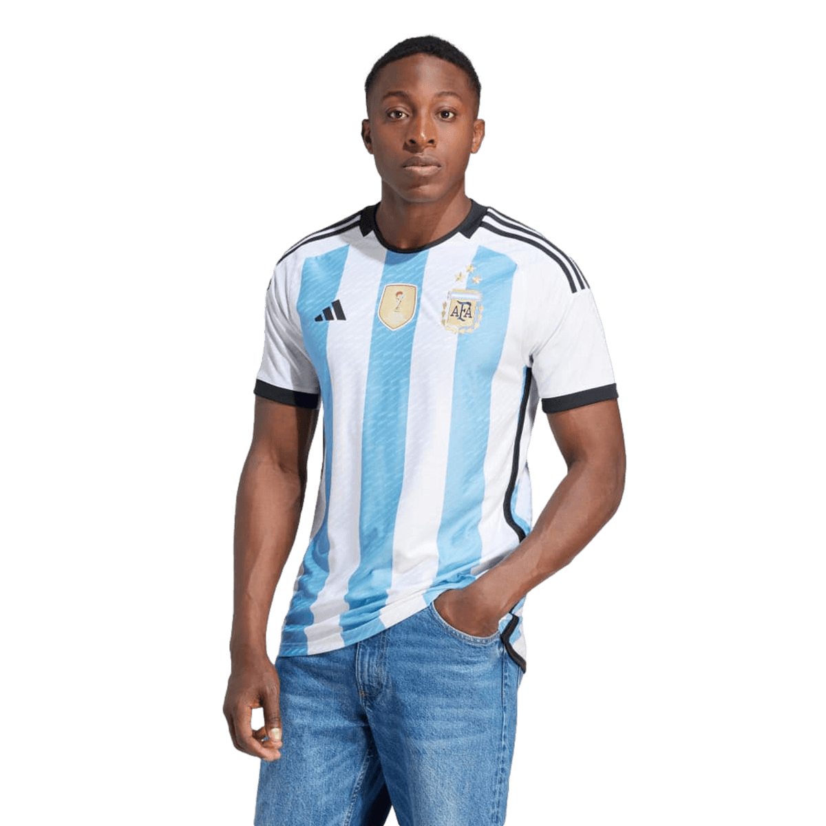 Adidas Argentina 2022 3 Star Authentic Home Jersey IV5786