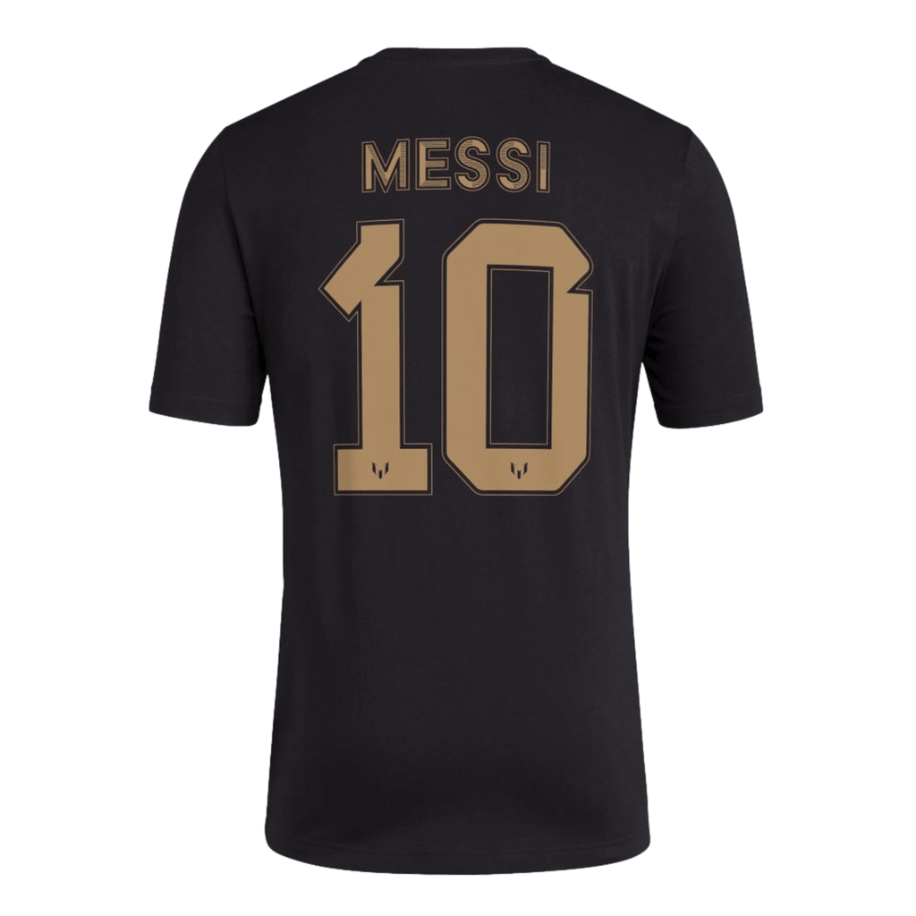 Adidas Messi Gold Name and Number Tee JC5160