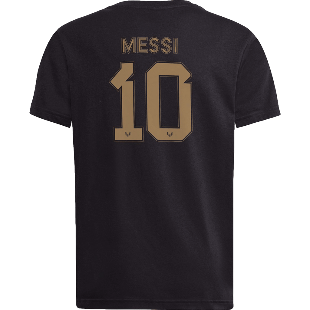 Adidas Messi Name & Number Gold Youth Tee JC5171