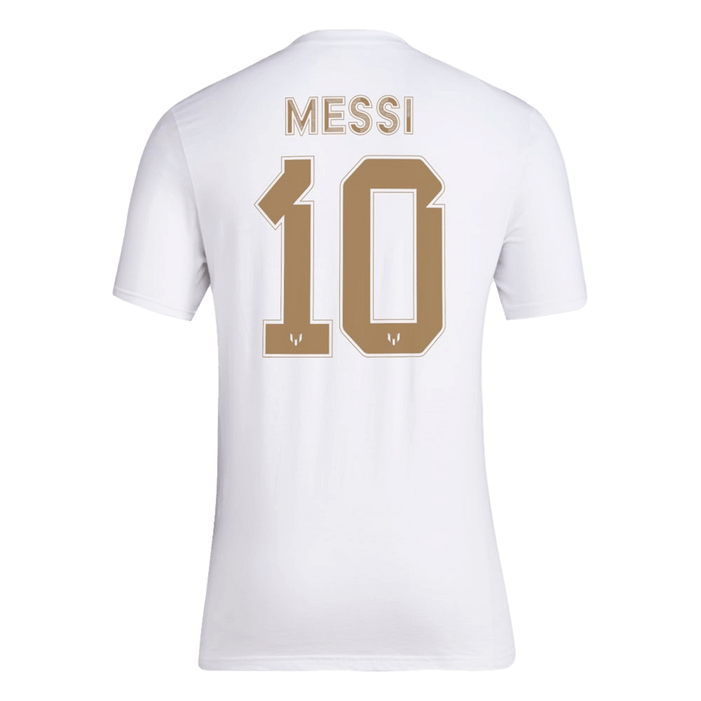 Adidas Messi Gold Name and Number Tee JD0230