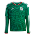 Adidas Mexico 2026 Long Sleeve Youth Home Jersey