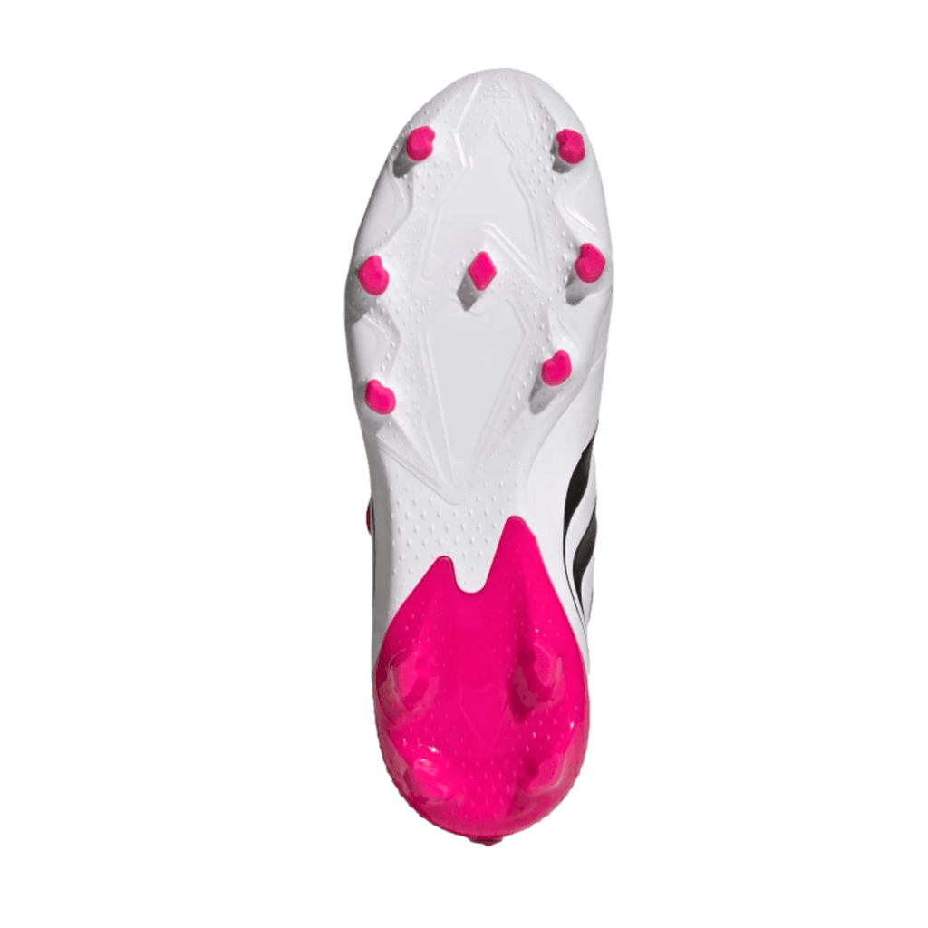 Adidas Predator Precision.3 FG Soccer Cleats - White / Black / Pink