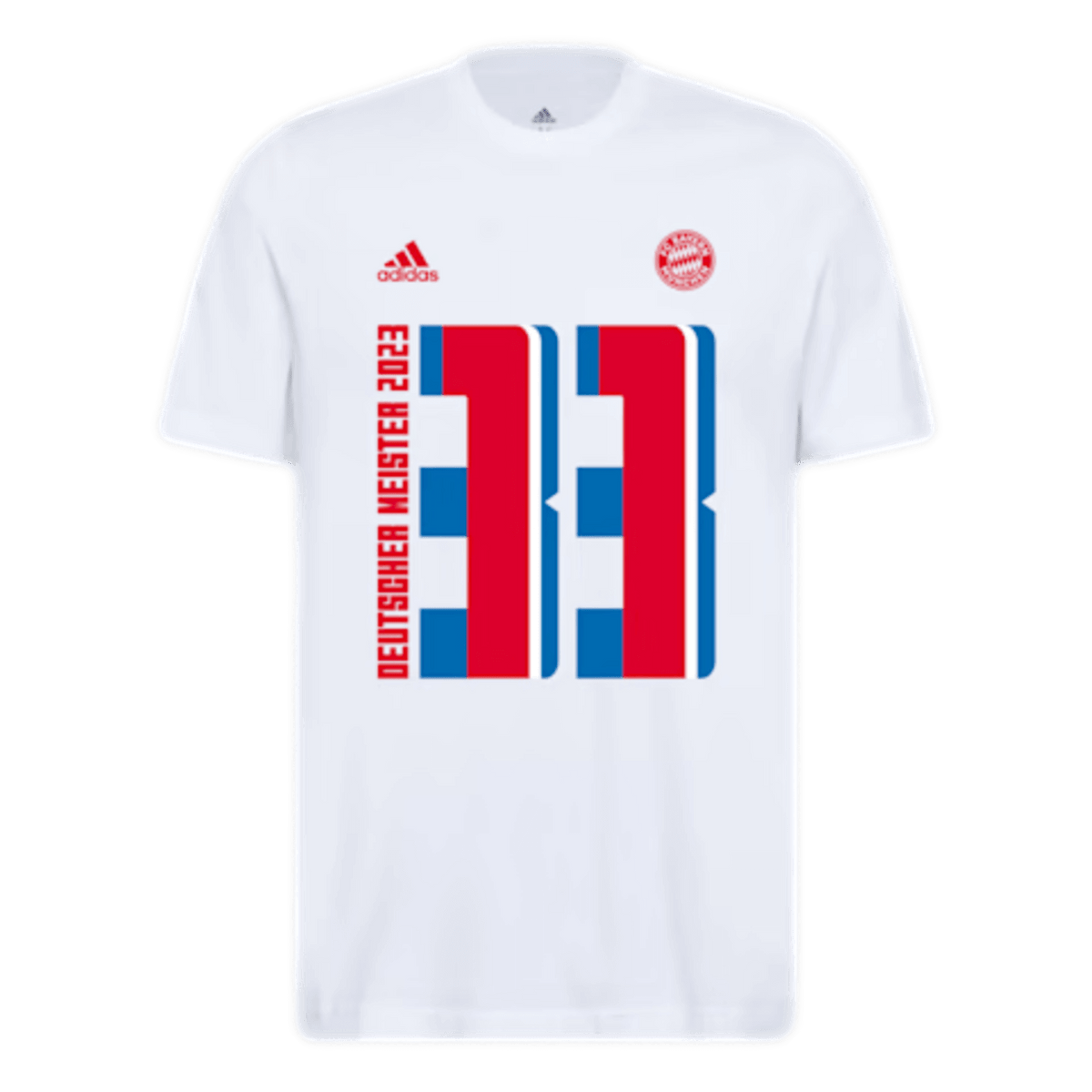 Adidas Bayern Munich 2023 Bundesliga Champions Tee IY5923