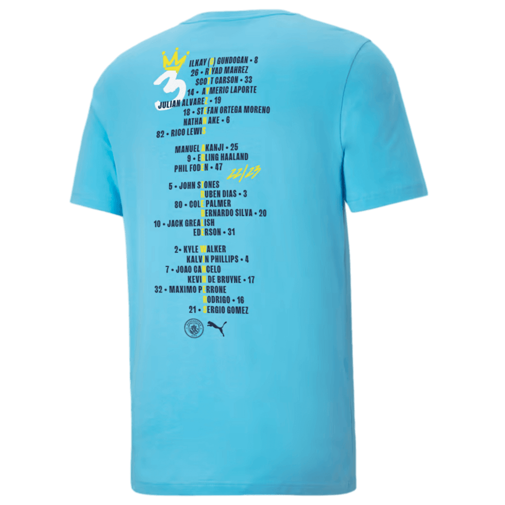 Puma Manchester City 22/23 Treble Winners Youth Tee 778683-04