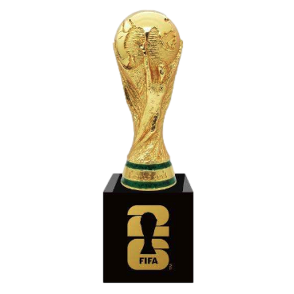 World Cup 2026 Trophy with Pedestal 70mm Soccer F26-TR-0004 Gold