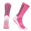 Lux Soccer Grip Calf Socks - Pink