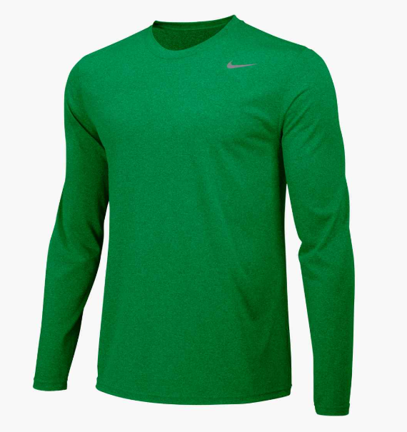 (NIKE-DV7298-657) Camiseta de manga larga Nike Dri-FIT [ROJO UNIVERSIDAD/GRIS FRESCO]