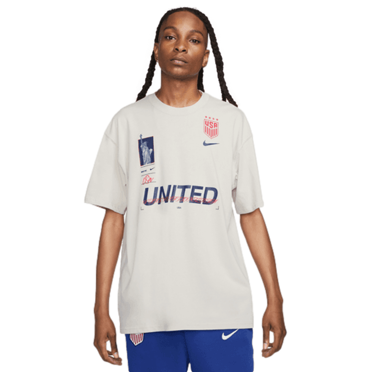 Nike USA Max90 Soccer Tee FD1016-100
