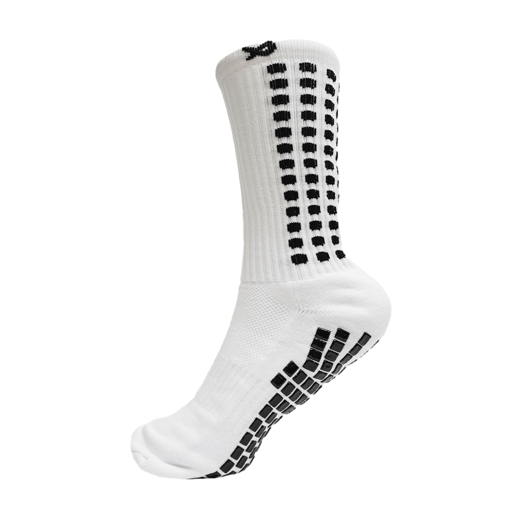 Lux Soccer Grip Calf Socks - White EB-LU-201
