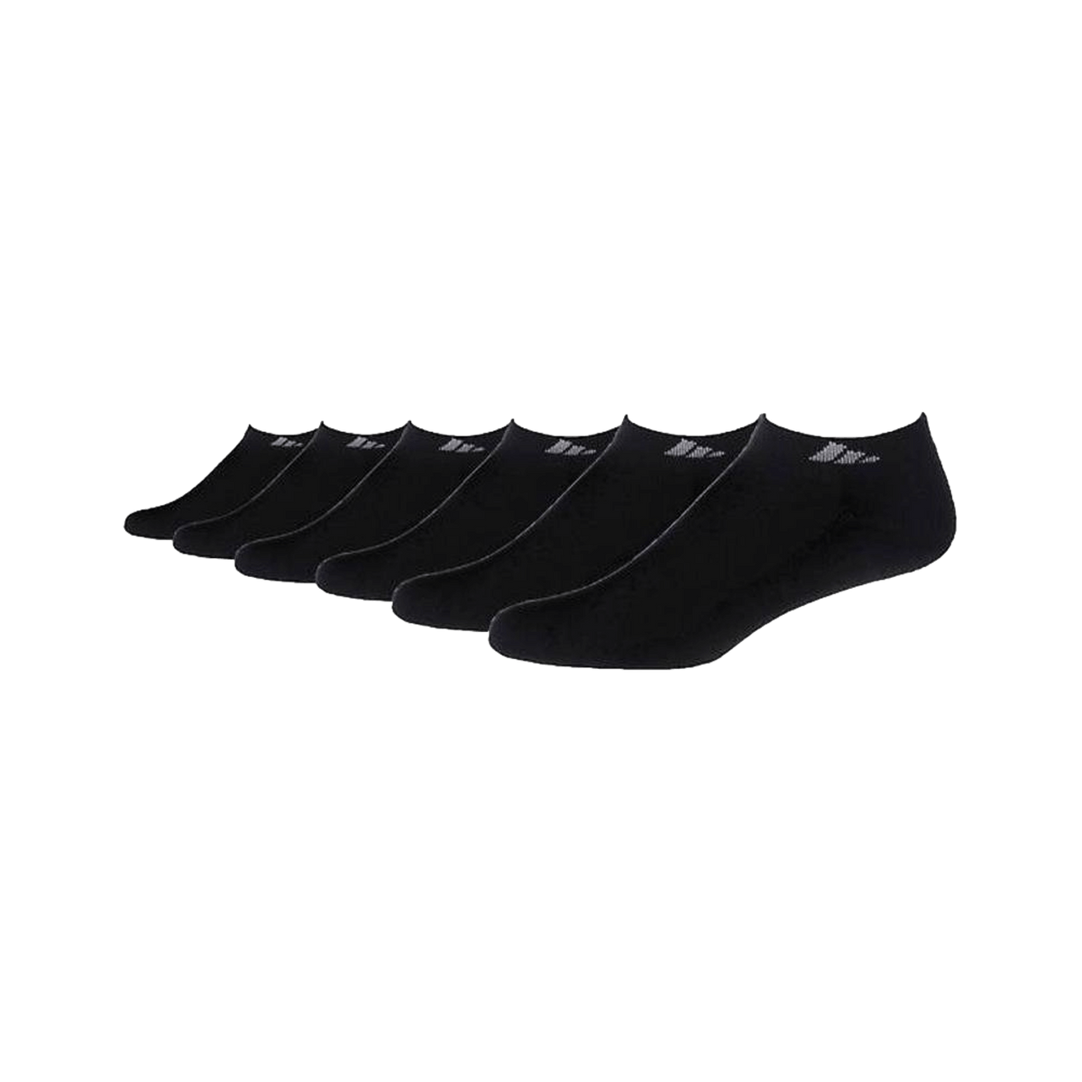 Adidas Cushioned Climalite Compression Quarter Socks (6 Pack) - Black 5125705