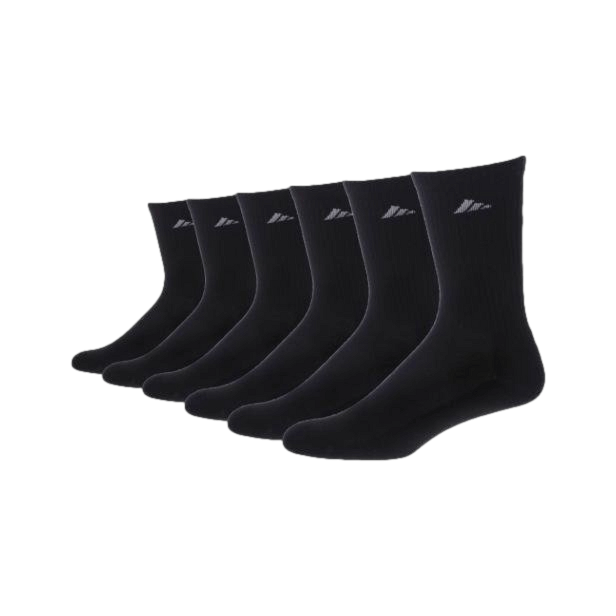 Adidas Cushioned Compression Crew Socks (6 Pack) - Black 5125031