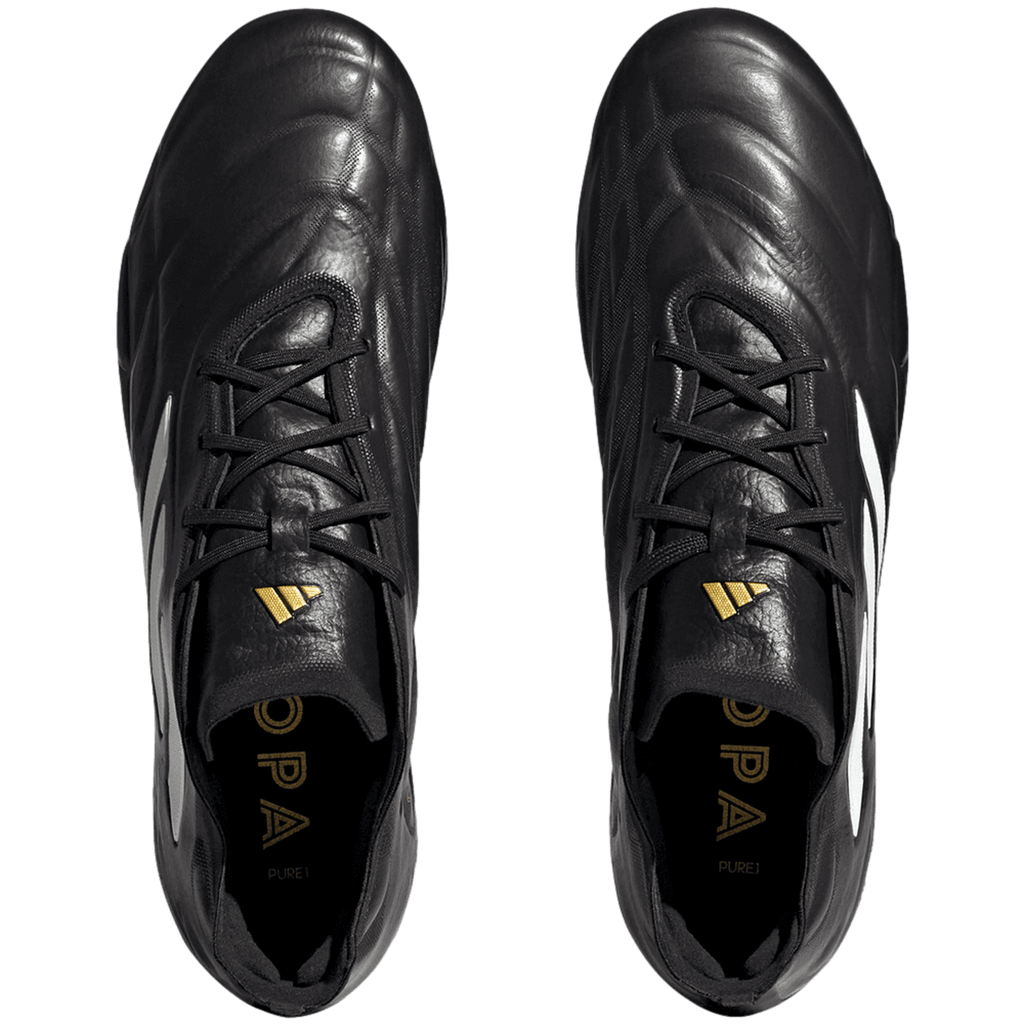 Adidas Copa Pure.1 SG Soft Ground Soccer Cleats - Black / White / Gold