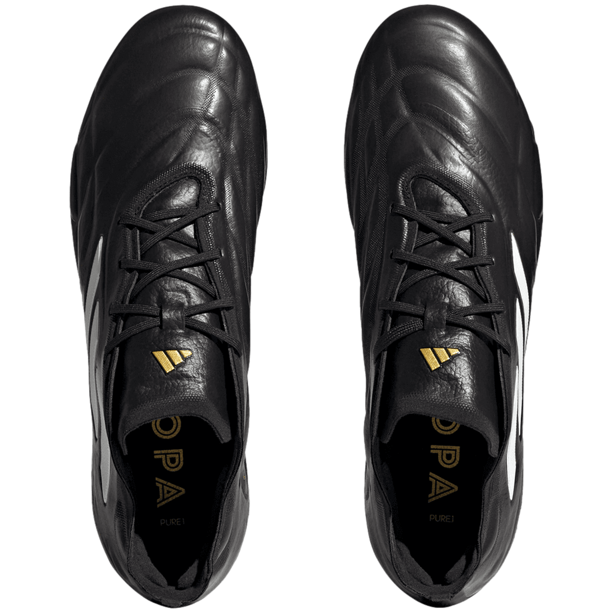 Adidas Copa Pure.1 SG Soft Ground Soccer Cleats - Black / White / Gold