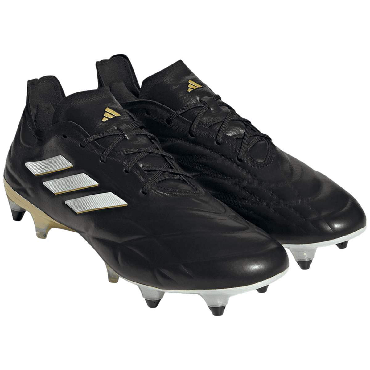 Adidas Copa Pure.1 SG Soft Ground Soccer Cleats - Black / White / Gold